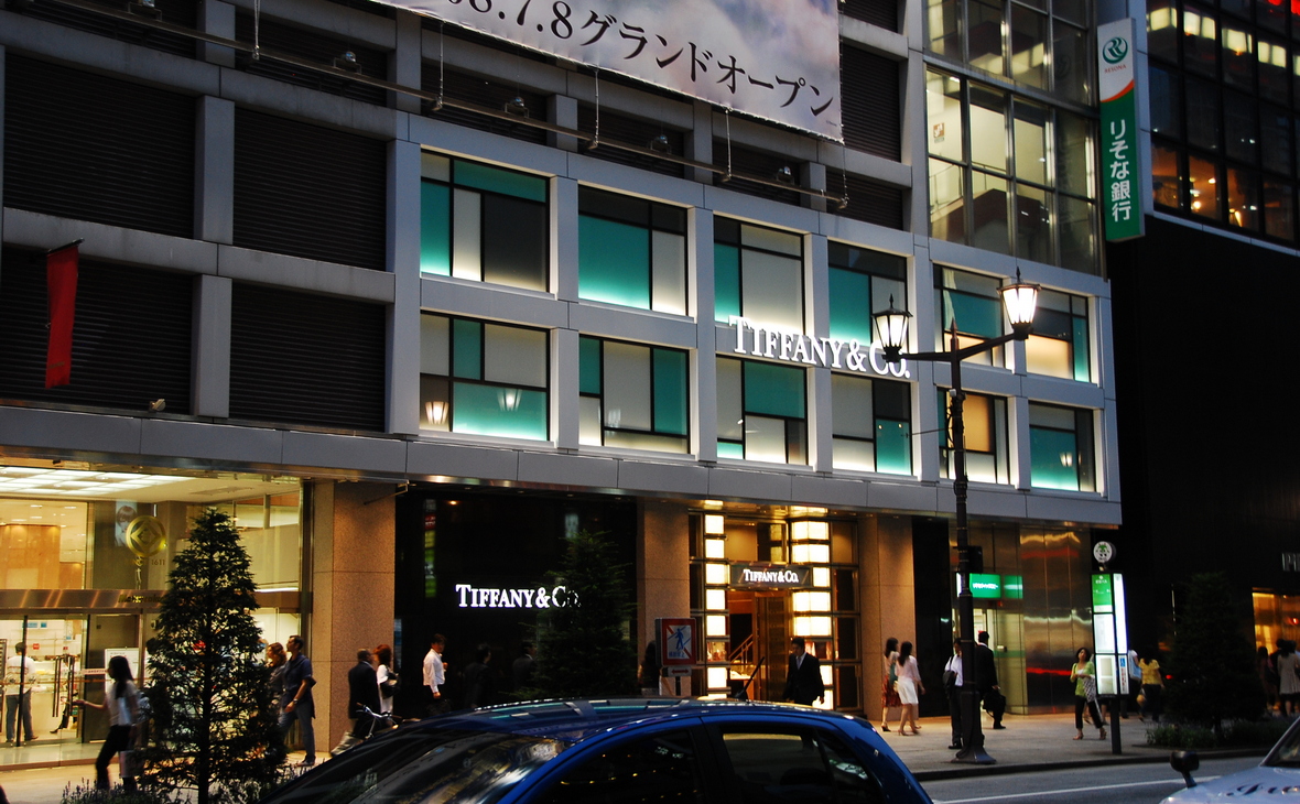 Магазин Tiffany в районе Гиндза, Токио