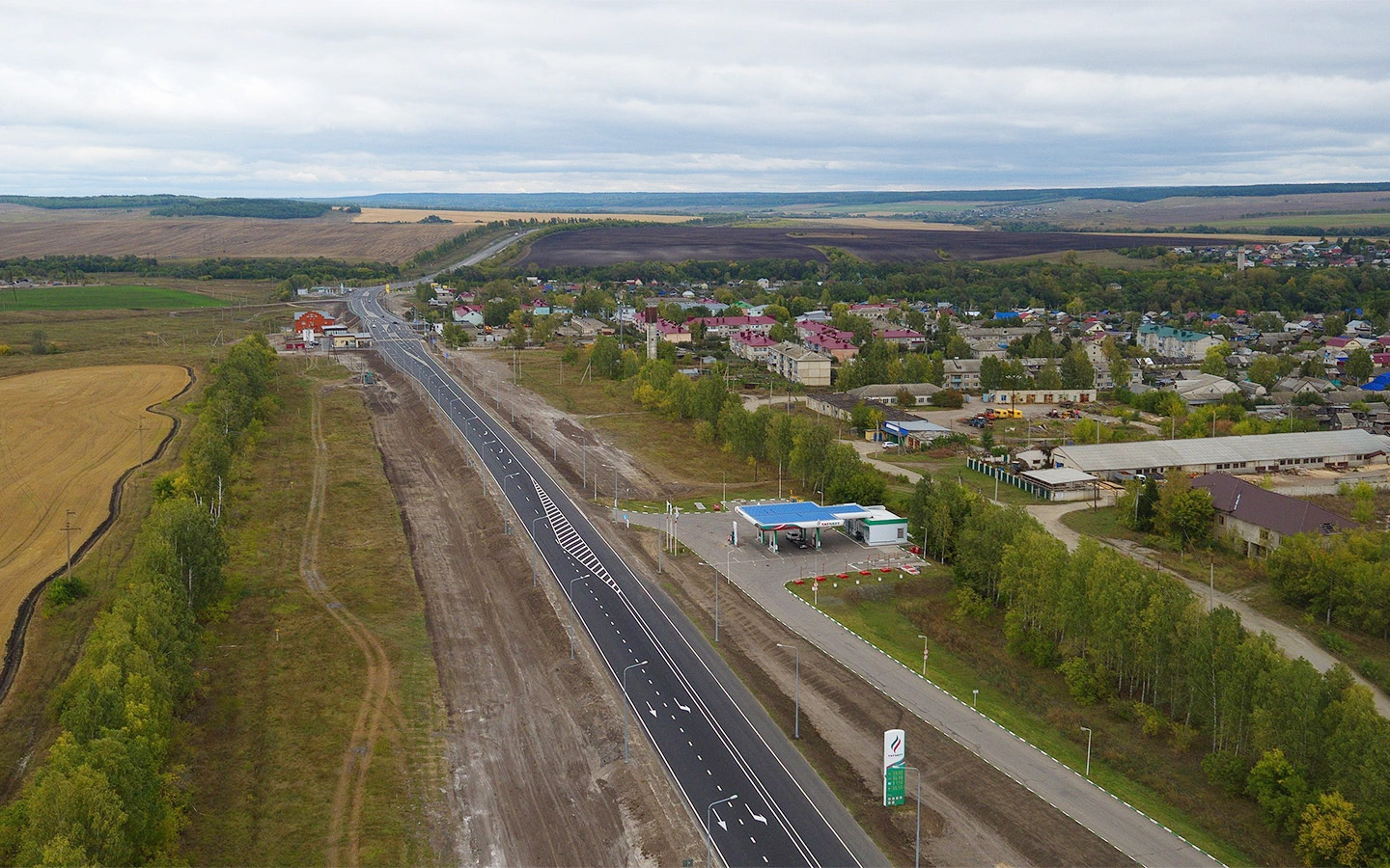 
Участок М-5 Урал в посёлке Тереньга (Сызранское шоссе)