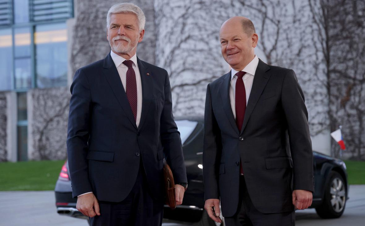 Президент Чехии Петр Павел и канцлер Германии Олаф Шольц