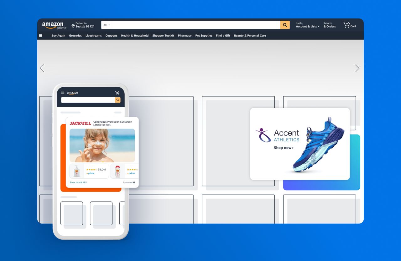 Товарная реклама на Amazon