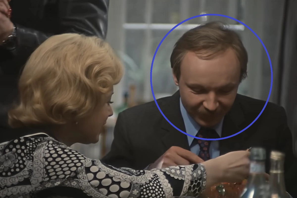 Кадр из фильма «Служебный роман» (1977), режиссер Эльдар Рязанов