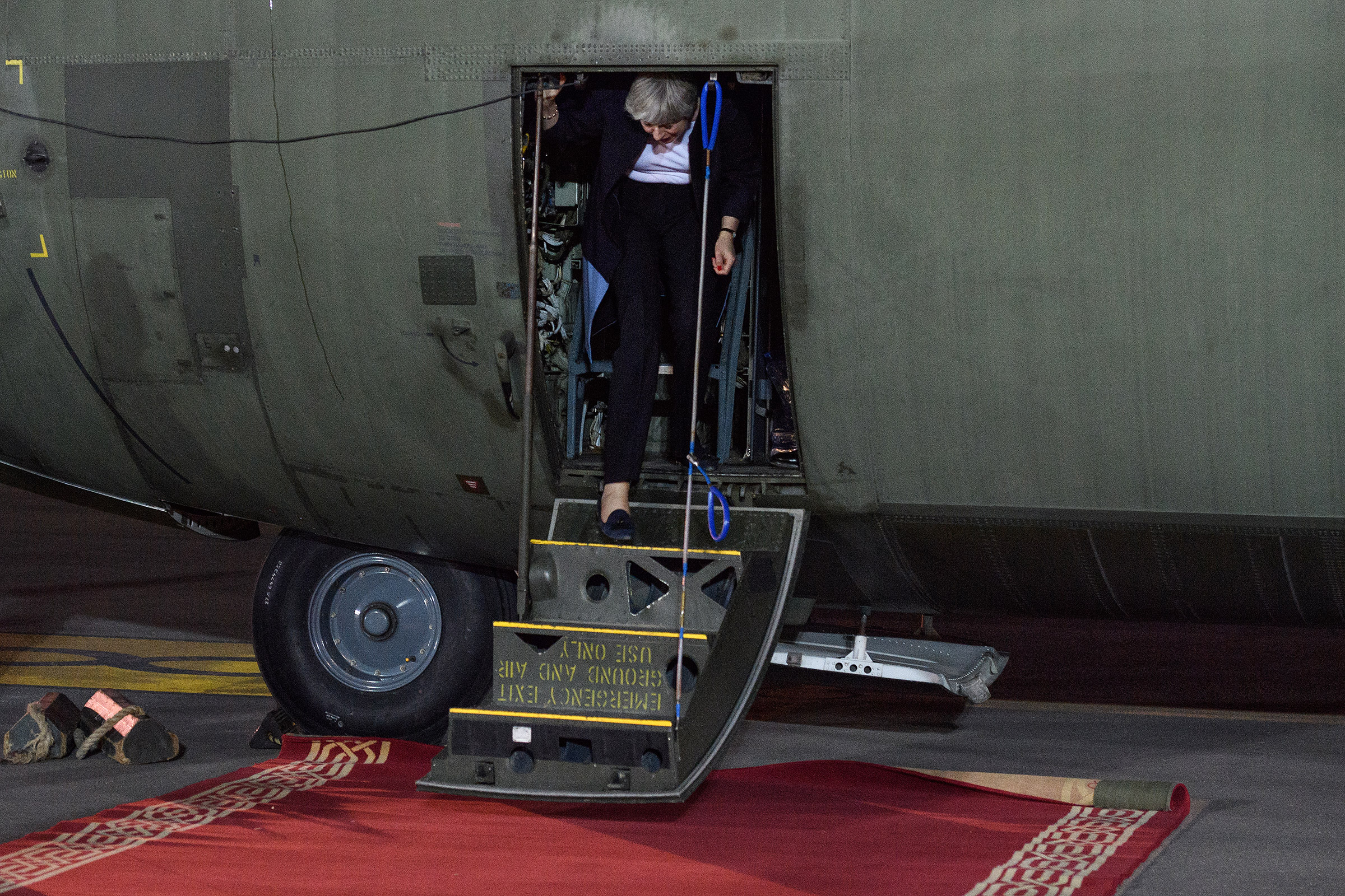 Ноябрь. Премьер-министр Великобритании Тереза Мэй во время поездки в Саудовскую Аравию
