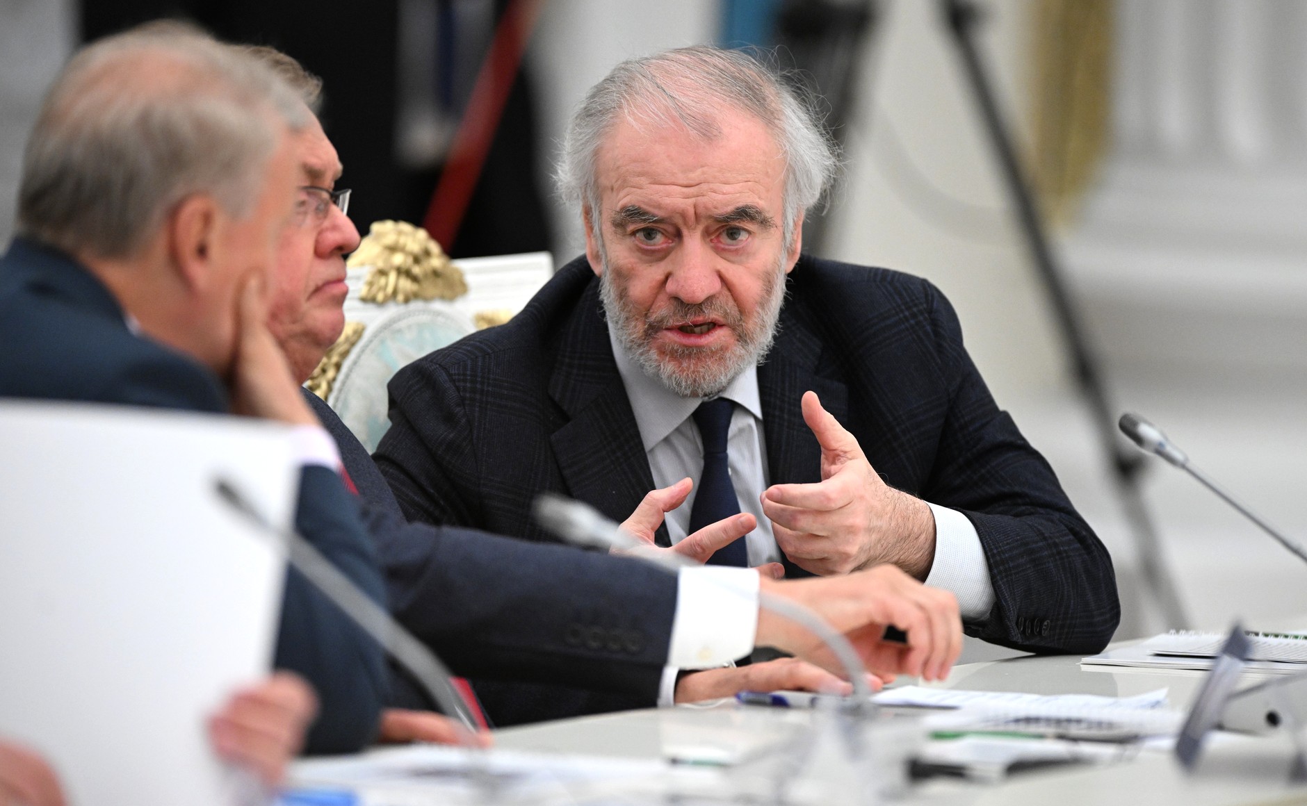 Валерий Гергиев перед началом заседания попечительских советов Большого и Мариинского театров