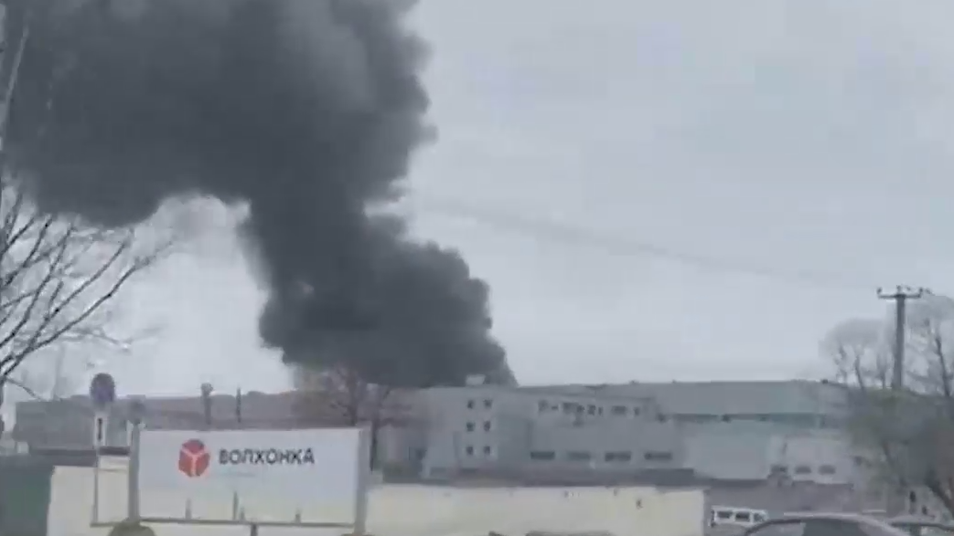При пожаре в ангаре под Петербургом пострадали два человека