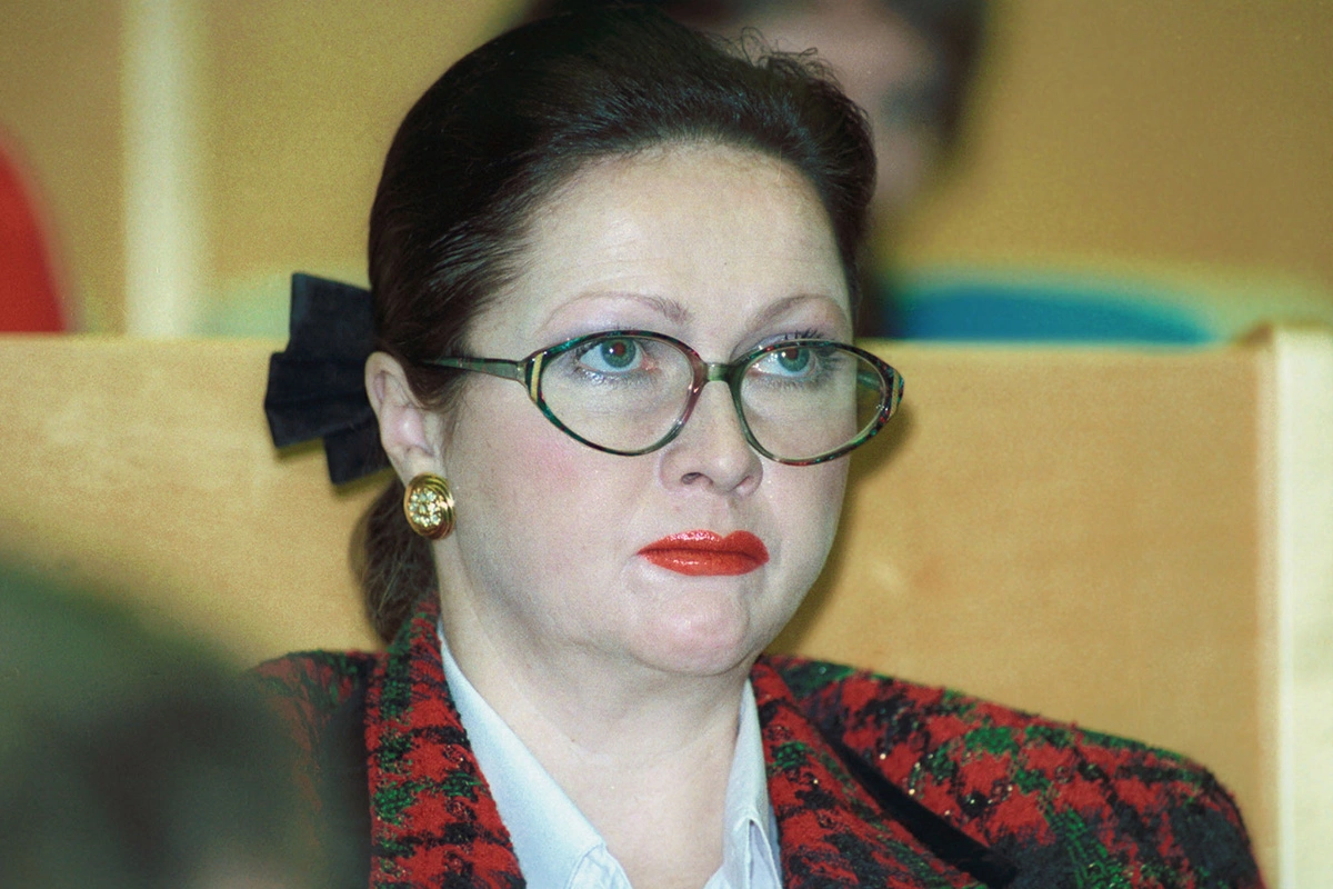 Депутат Госдумы актриса Наталья Гундарева. 1994 год