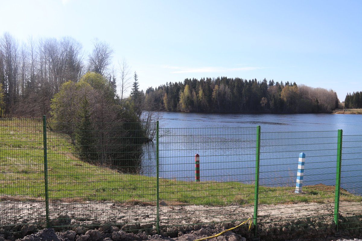 Строительство ограждения на границе Финляндии и России