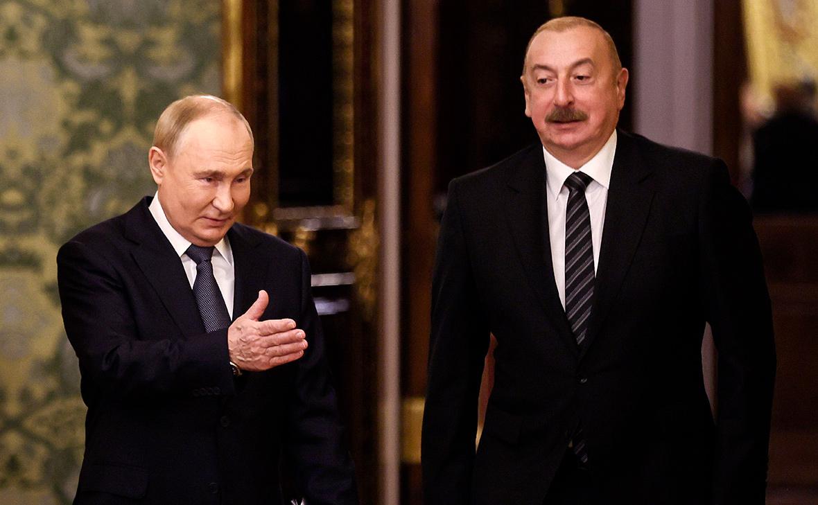 Владимир Путин и Ильхам Алиев