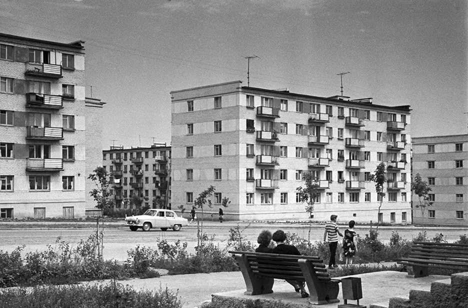 Дома на проспекте Победы в Челябинске. 1965 год