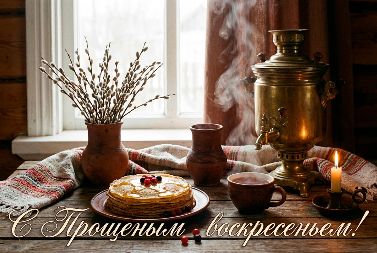 Открытки с Прощеным воскресеньем в 2026 году. Старинные и трогательные