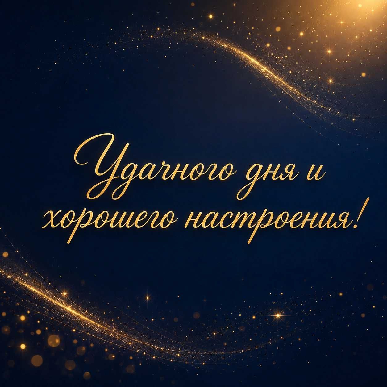 Открытка с пожеланием удачного дня и хорошего настроения мужчине
