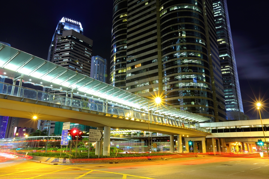 Торговые площадки на пешеходных мостах активно развиваются в Гонконге