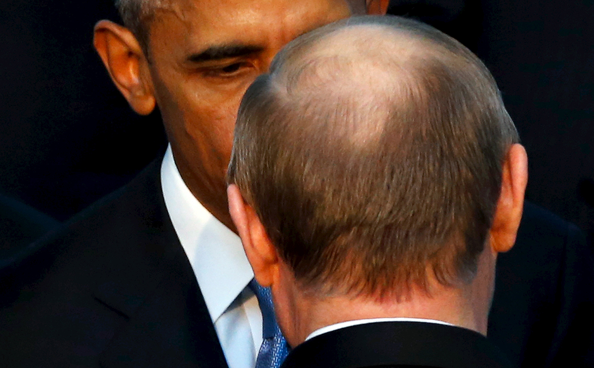 Барак Обама и Владимир Путин


