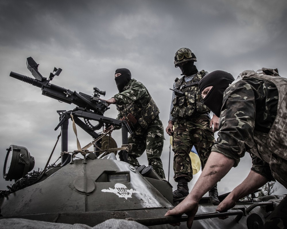 Солдаты украинской Национальной гвардии 