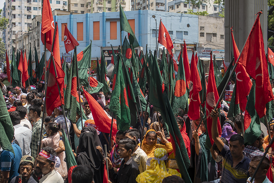 Первомайское шествие в Дакке, Бангладеш