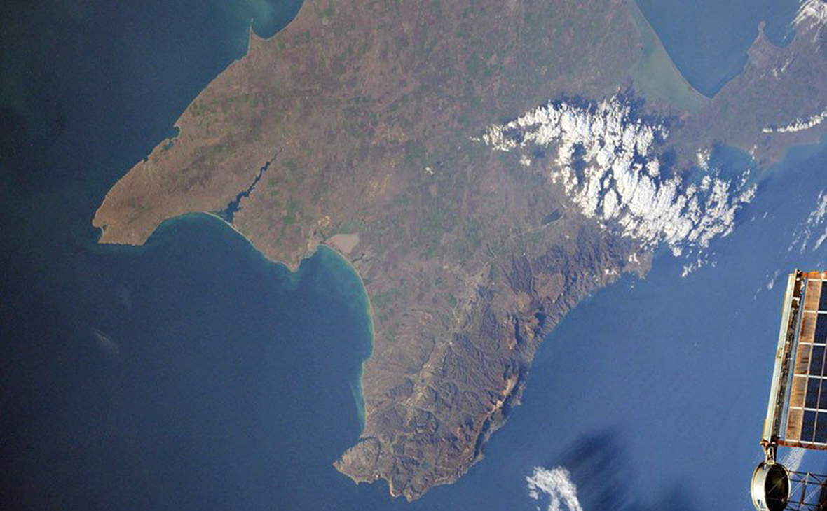 Вид на Крым из космоса