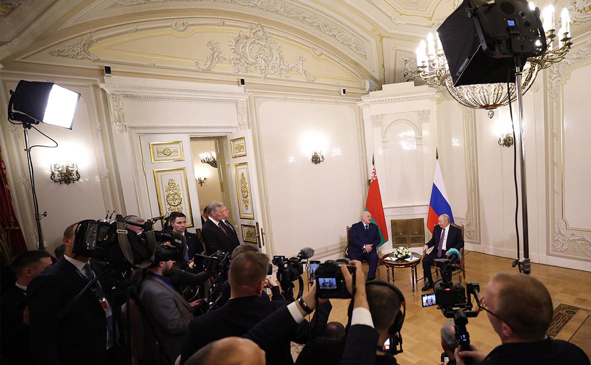 Александр Лукашенко и Владимир Путин