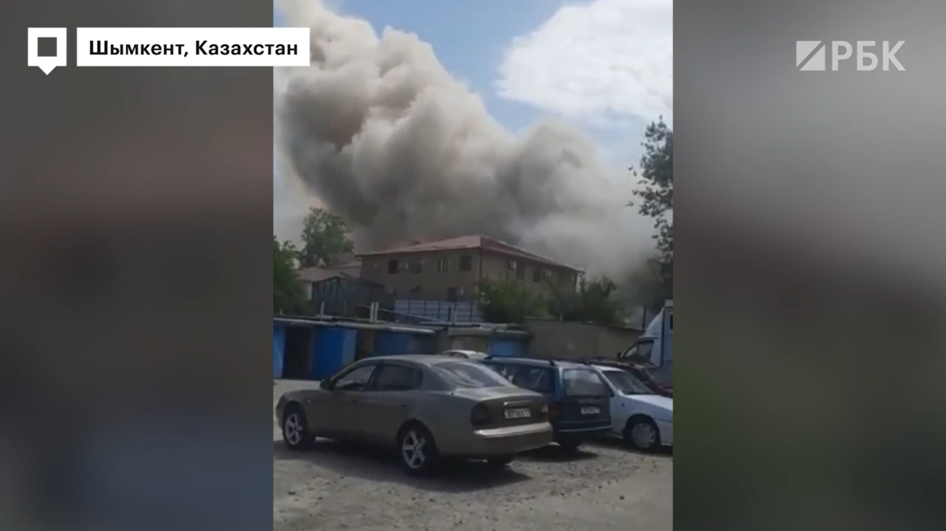 В районе роддома в казахстанском Шымкенте прогремел взрыв