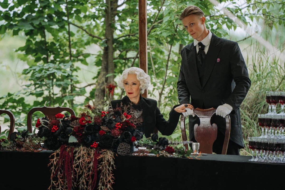 Евгения Дмитриева, кадр со съемок третьего сезона сериала «Вампиры средней полосы»