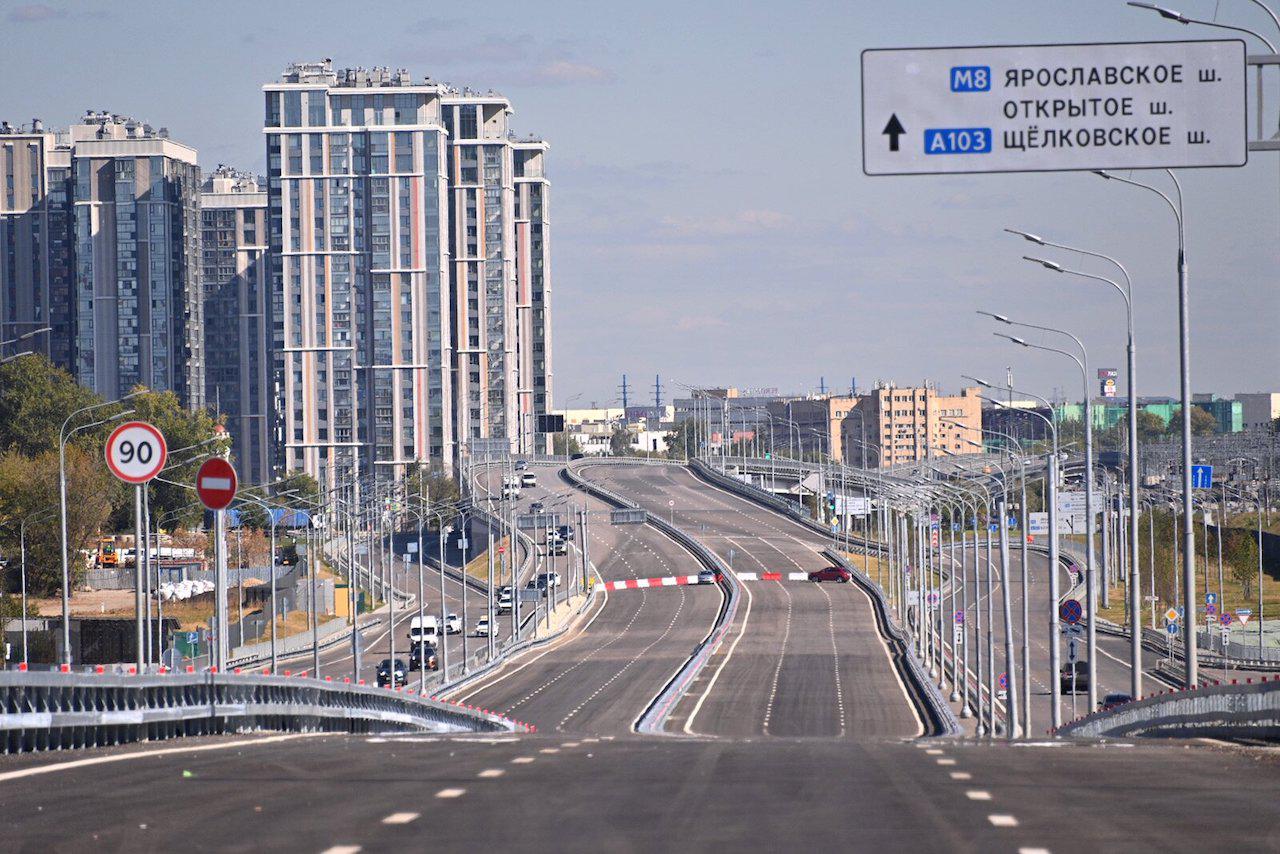 Среди дорожных проектов знаковым событием 2022 года стало открытие основного участка Московского скоростного диаметра от Ярославского до Дмитровского шоссе