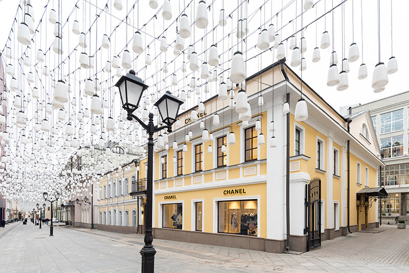 Временный бутик Chanel в Столешниковом переулке