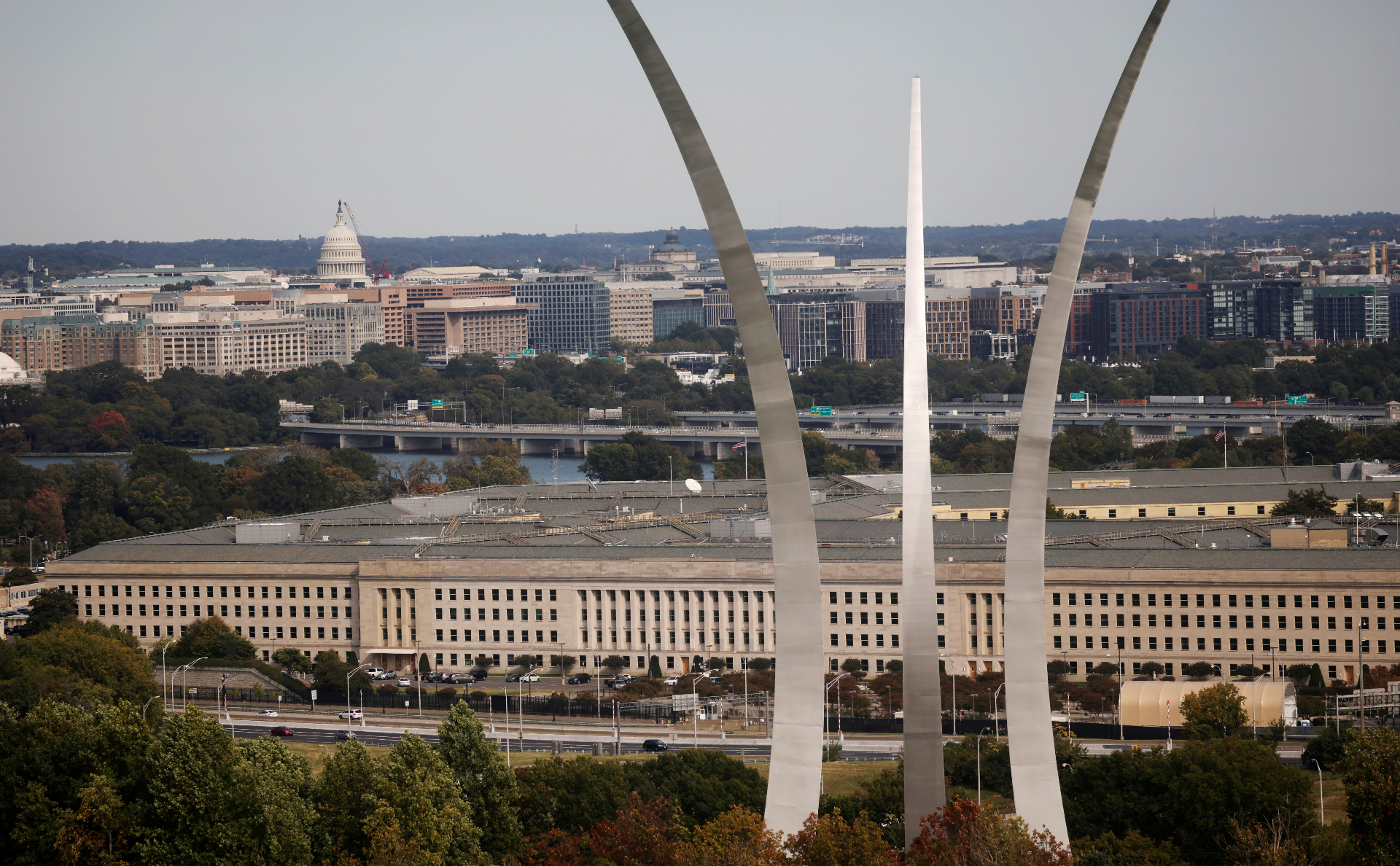 Вид на здание Пентагона