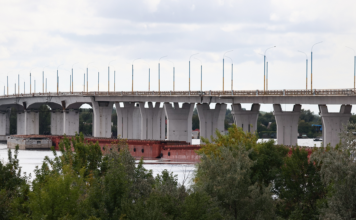 Антоновский мост в Херсоне, архивное фото