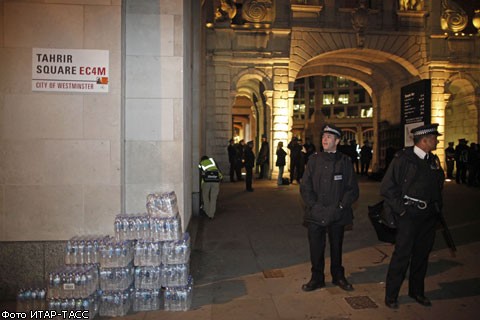 Борцы с "финансовым терроризмом" разбили палатки в центре Лондона