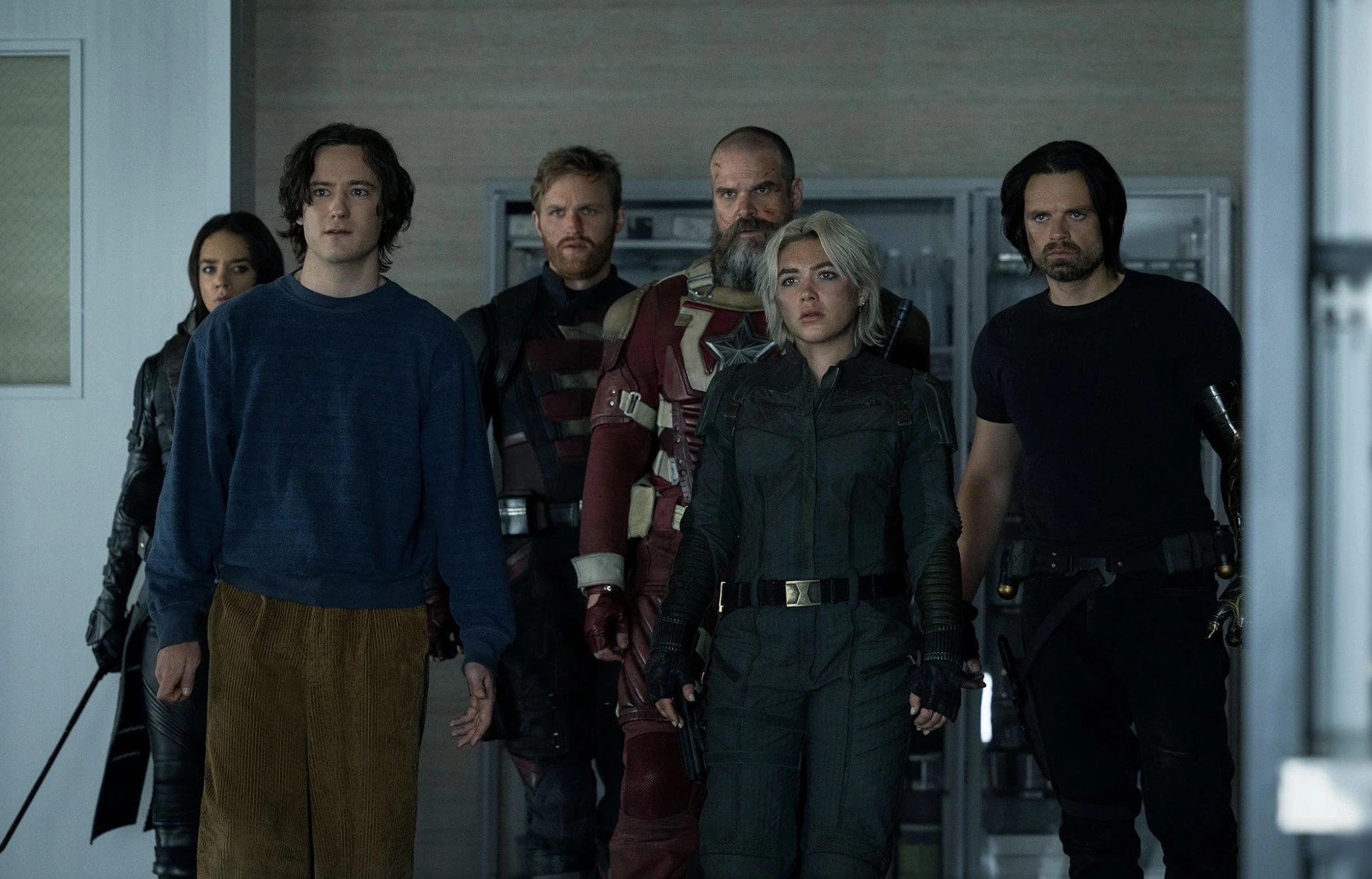 Новая депрессивная команда супергероев Marvel Studios. Кадр из фильма «Громовержцы*»