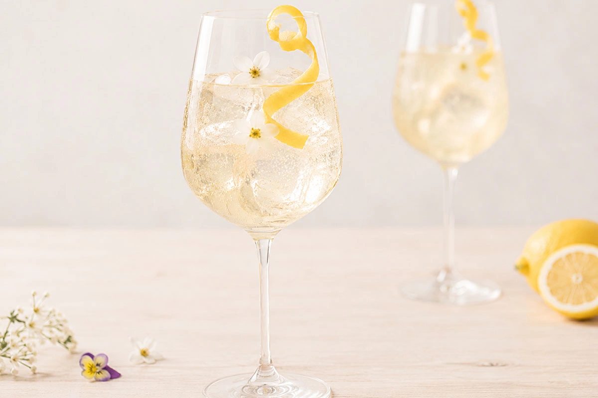 St-Germain Spritz — отличный вариант для тех, кто ищет спокойный аперитив с цветочными нотами