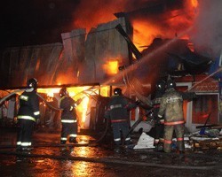 В Архангельском речном порту второй раз за два дня произошел пожар