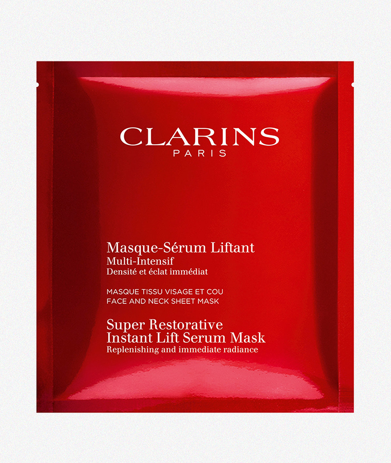 Восстанавливающая тканевая маска для лица и шеи с эффектом лифтинга &laquo;Multi-Intensive&raquo;, Clarins