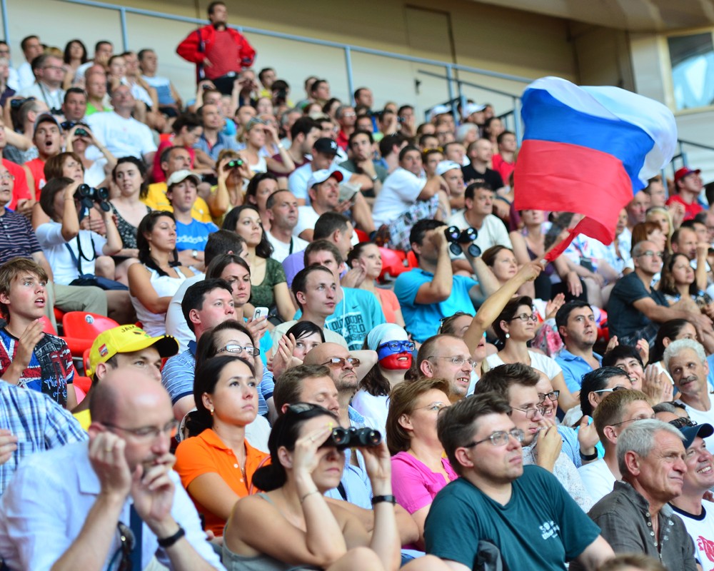 Чемпионат мира по легкой атлетике проходит в Москве
