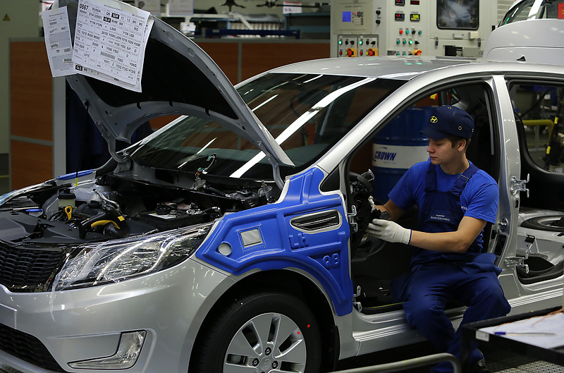 Санкт-Петербург. Завод Hyundai Motor Manufacturing Rus.