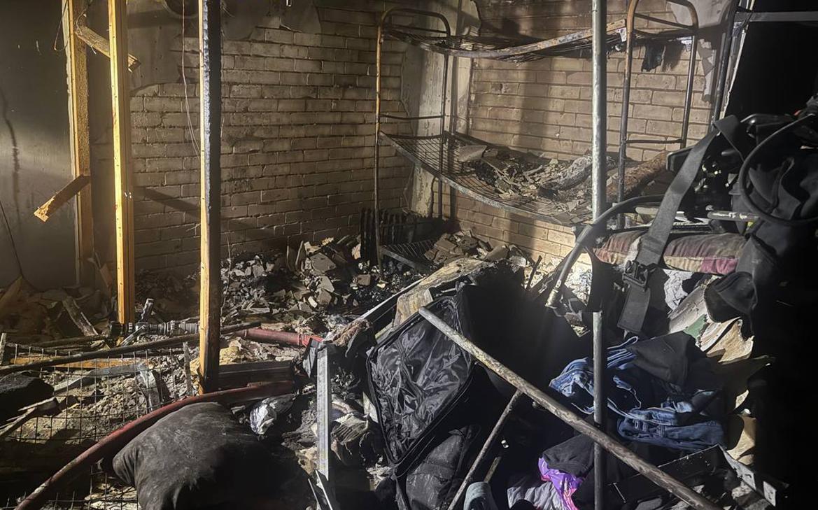 Девять человек пострадали при пожаре в хостеле на севере Москвы