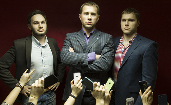 Основатели сервиса iSmashed Денис Пасечник, Сергей Варт и Александр Пасечник