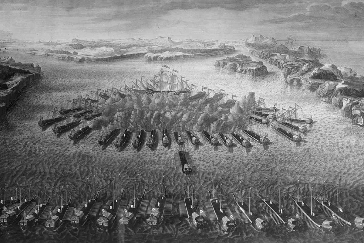 Гангутское сражение 26–27 июля (6–7 августа по новому стилю) 1714 года
