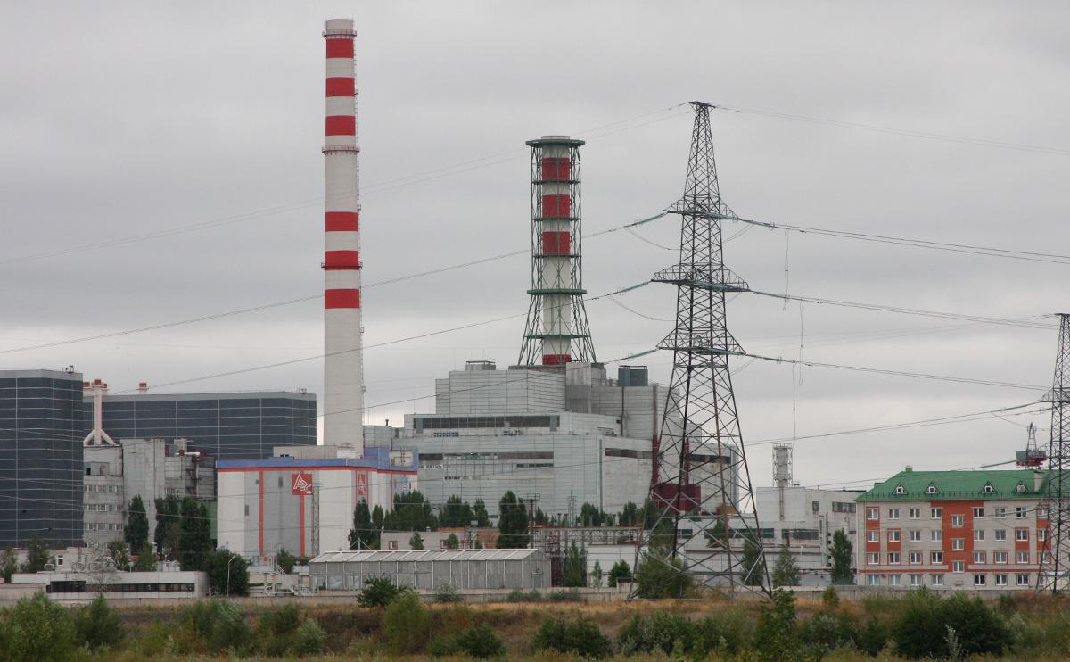 Вид на Курскую АЭС