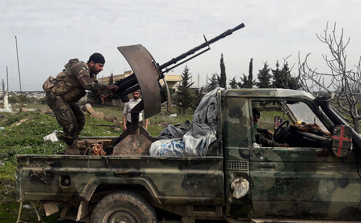 Солдаты Cирийской армии в Идлибе