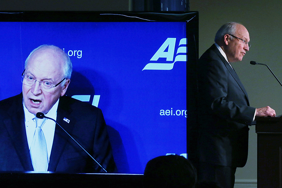 Дик Чейни выступает с речью об Иране в Американском институте предпринимательства в Вашингтоне, США, 8 сентября 2015 года