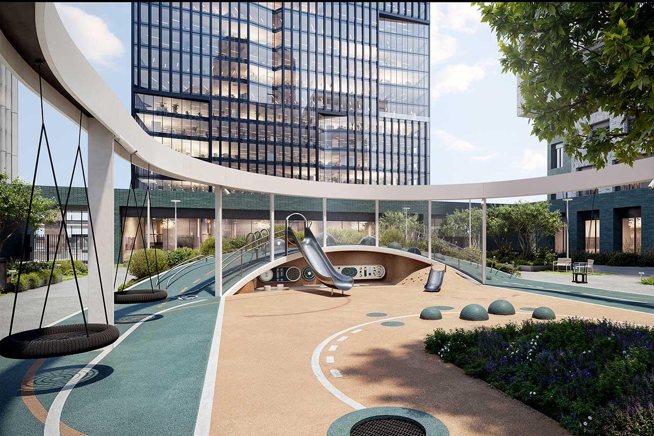 Благоустройство жилого комплекса бизнес+ класса STONE Rise

