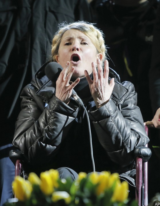 Юлия Тимошенко вышла на свободу