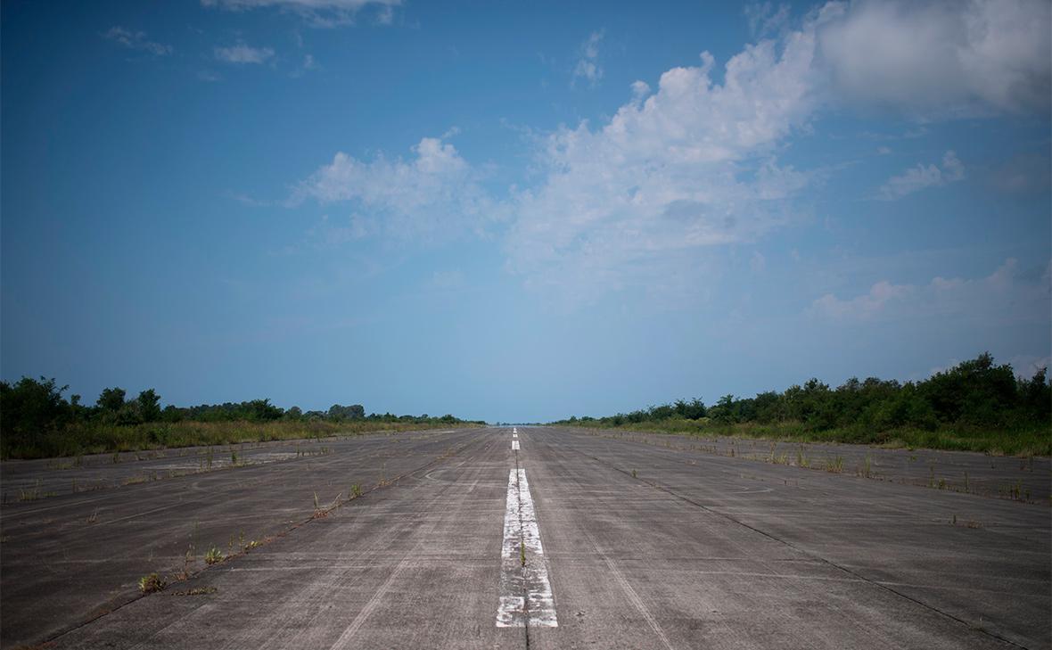Взлетная полоса Сухумского аэропорта