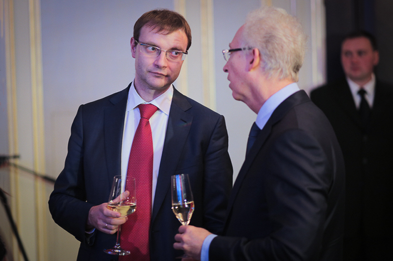 Роман Горюнов, президент НП РТС, и Олег Вьюгин, председатель совета директоров МДМ Банка