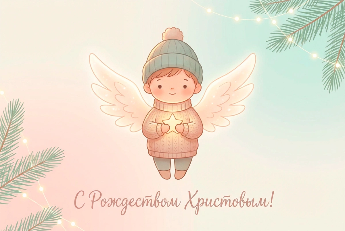 Открытки с Рождеством Христовым: 15 красивых картинок для поздравления