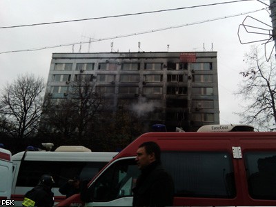 Пожар в центре Москвы: 11 пострадавших