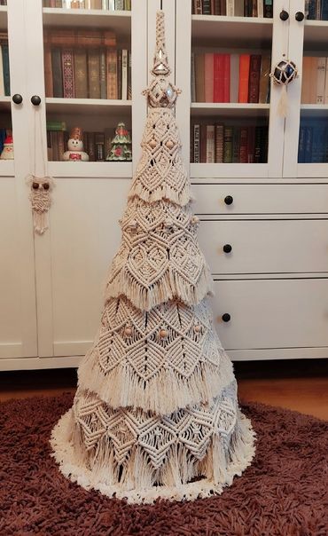 Елка в технике макраме