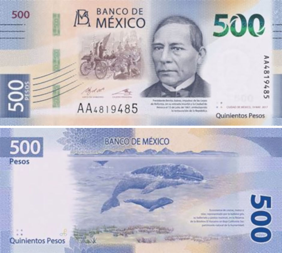 В число наиболее красивых купюр, выпущенных по всему миру в прошлом году, также&nbsp;попала банкнота Банка Мексики. На ней изображен ​49-й президент страны ​Бенито Хуарес