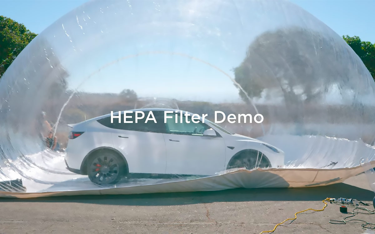 Tesla показала на видео работу режима «защиты от биооружия»