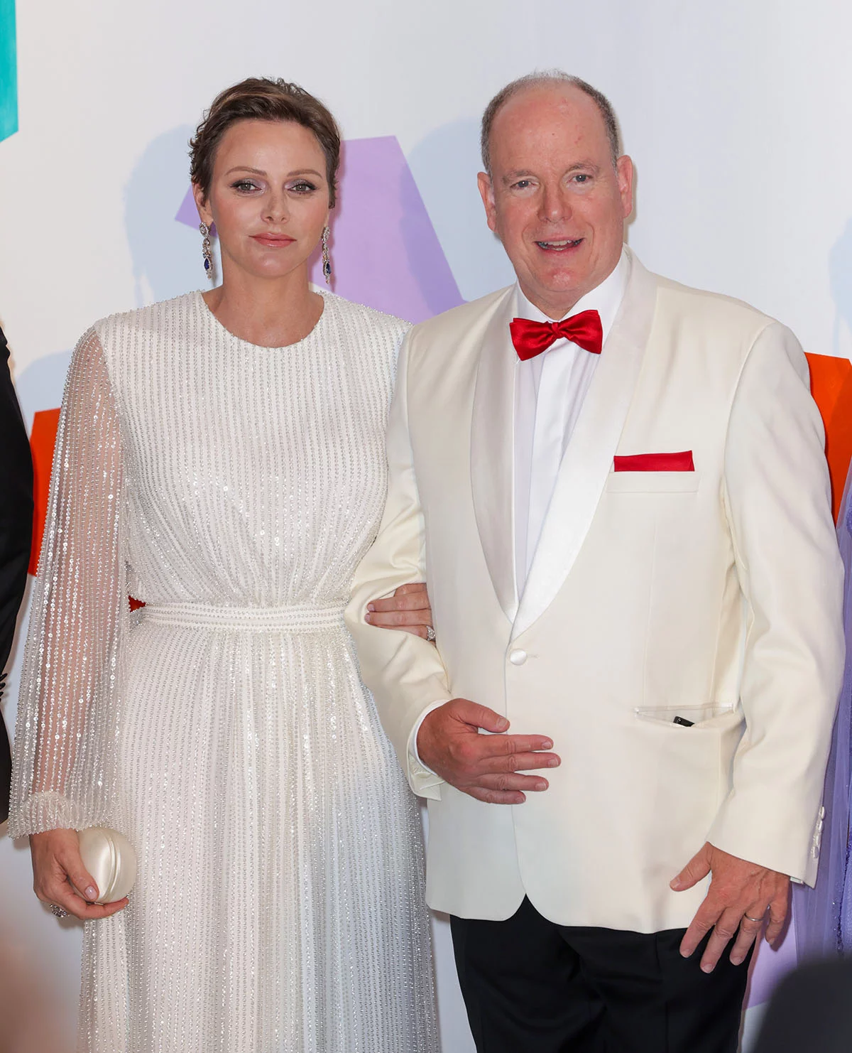 <p>На фото: князь Монако&nbsp;Альбер II и княгиня Шарлен на Красном балу в Монако, 29 июля, 2023 года<br />
&nbsp;</p>