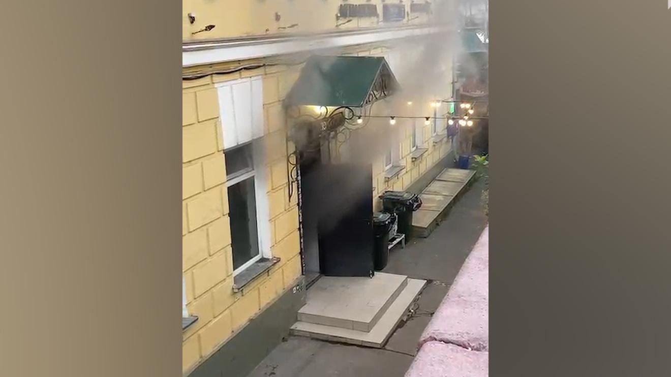 На Яузской улице в Москве произошел пожар